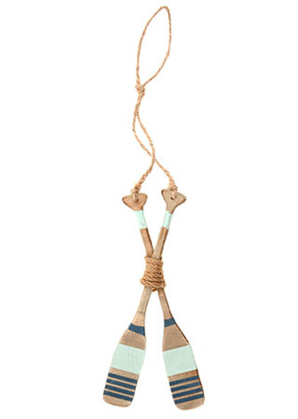 Veslo, dřevěná dekorace