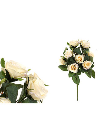 Růže, puget, barva smetanová. Květina umělá.