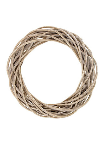 Proutěný věnec, šedivá barva