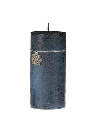 Svíčka vánoční, tmavě modrá barva, 426g vosku.