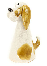 Pejsek, keramická dekorace na plot nebo na postavení