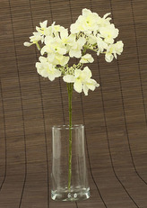 Květina umělá. Hortenzie,  krémová glitrovaná