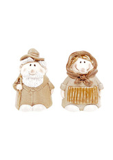 Babka s dědkem, keramická dekorace. Cena za 1ks.