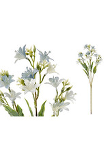 Zvonek, květina umělá plastová. Barva modrá