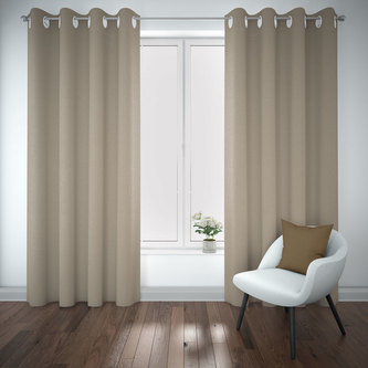 Zatemňovací závěs 245 x 140 cm, hnědošedá