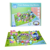 Dřevěné městečko s dráhou