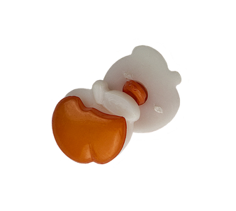 Knoflík - jablko oranžové - prům. 14 mm