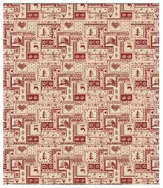 Vánoční ubrus 90*90 cm, Červený patchwork