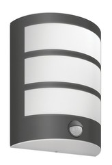 LED Venkovní nástěnné svítidlo s pohybovým senzorem Philips PYTHON 8719514417632 1x6W 450lm 2700K IP44 antracitové
