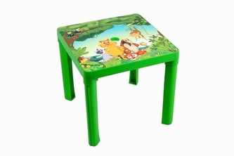 Stolek dětský 46x46x39cm  DEKOR zelený