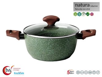 Hrnec nepřilnavý ¤20x11cm 2,8L s poklicí NATURA indukce
