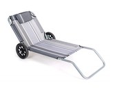 HAPPY GREEN Lehátko plážové s kolečky FLAT 145 x 52 x 62 cm