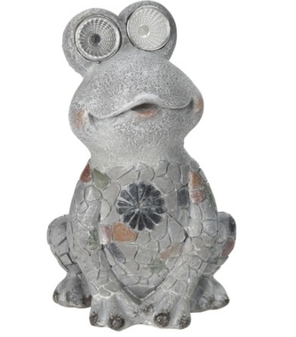 Solární žába na zahradu 9x7,5x14 cm