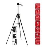 Braun stativ LW 3001S (57-157 cm, 1100 g, 3-směrná hlava, max.5kg, černý)