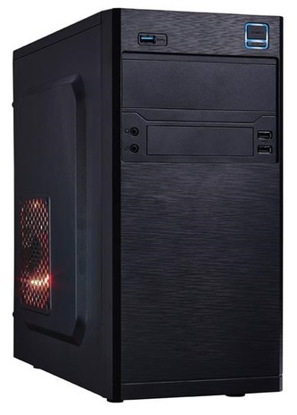 EUROCASE skříň MC X202 black, micro tower, 2xAU, USB 2.0