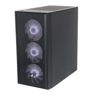 EUROCASE case MC G Trinity, 2xUSB2.0, 1xUSB3.0, audio, bez zdroje, průhledná bočnice, černá