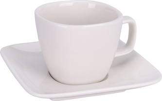 Hrnek s podtalířkem White espresso 100 ml