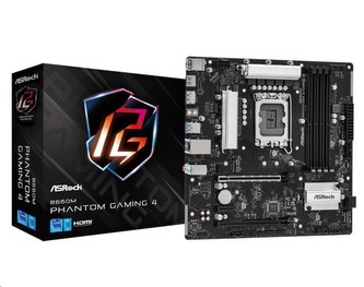 ASRock MB Sc LGA1700 B660M PHANTOM GAMING 4, Intel B660, 4xDDR4, 1xDP, 1xHDMI, mATX