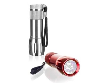 SPORTWELL Svítilna Alu SW 9 LED 9,3 x 3,3 cm