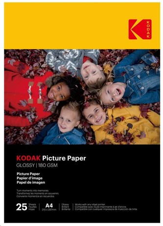 KODAK Photo High Gloss (180g/m2) A4 25 listů