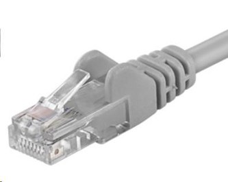 PREMIUMCORD Patch kabel UTP RJ45-RJ45 CAT6 10m šedá