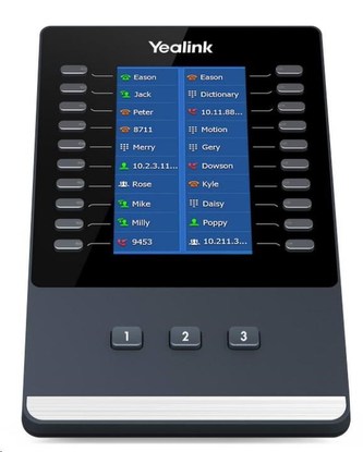 Yealink EXP43 rozšiřující modul, barevný podsvícený, 20 prog. tl. (x3 strany), pro T43U / T46U / T48U