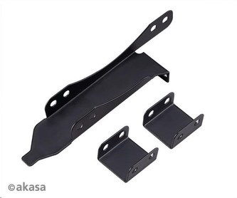 AKASA držák PCI slotu, pro 120mm ventilátor, černá