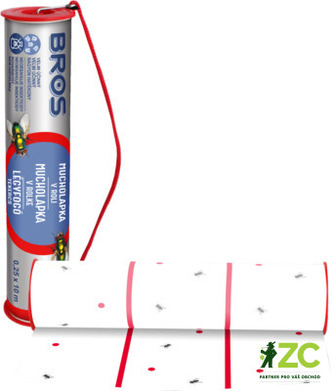 Bros - mucholapka v roli 0,25 x 10m Bros - mucholapka v roli 0,25 x 10m