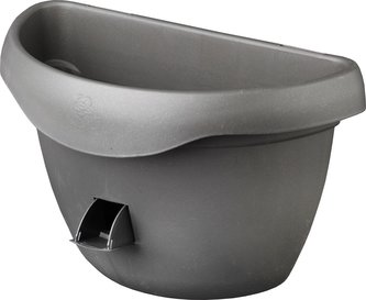 Květináč samozavlažovací Siesta na zeď - antracit 29 cm