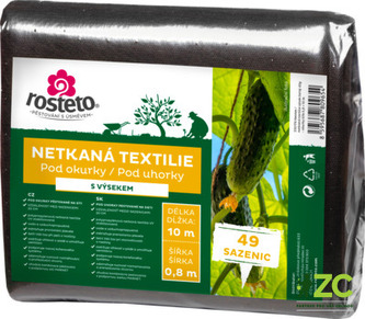Neotex / netkaná textilie výsek černý 45g - okurky šíře 0,8 x 10 m Neotex / netkaná textilie výsek černý 45g - okurky šíře 0,8 x 10 m
