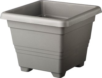 Obal čtyřhranný Begonia - antracit 40x40 cm