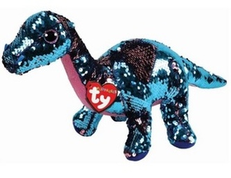 Beanie Boos Flippables Tremor Pink aqua dinosaur