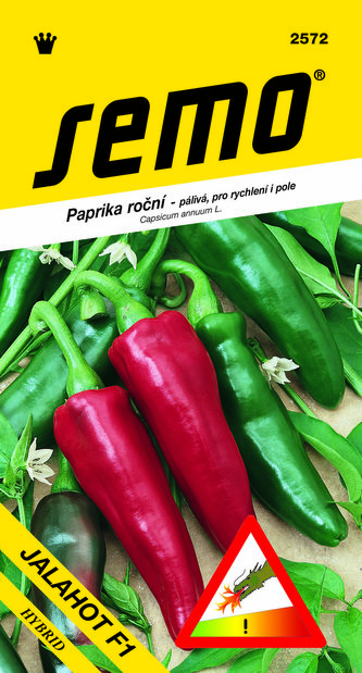 Paprika zel. pálivá F1 - Jalahot F1 rychl,pole 15s  /SHU 10 000/