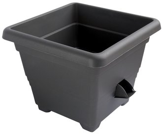 Květináč samozavlažovací Bergamot - antracit 25x25 cm