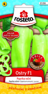 Rosteto Paprika zel. pálivá F1 - Ostry F1 rychl,pole 10s
