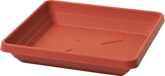 Miska čtyřhranná Lotos - terakota 30x30