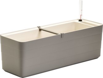 Truhlík samozavlažovací Berberis - taupe + slonová kost 80 cm