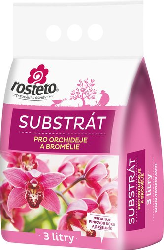 Substrát - Orchideje a bromélie Rosteto - 3 l