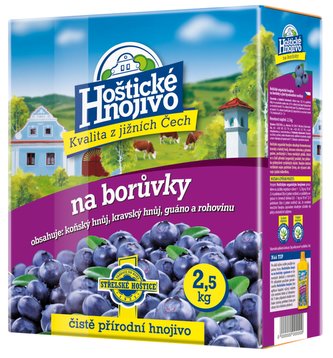 Hoštické - borůvky 2,5 kg s guánem