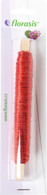 Drát měděný - 0,5 mm x 100 g červený