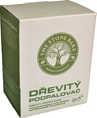 Podpalovač z dřevité vlny 36 mm - 50 ks