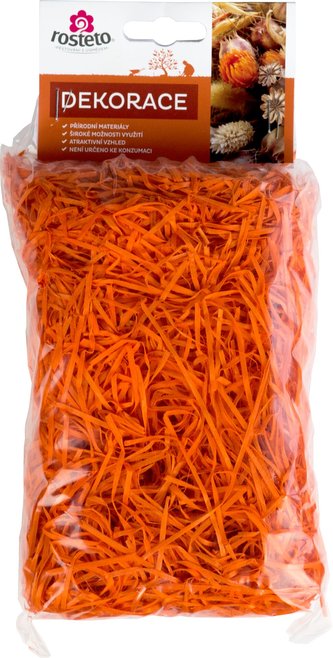 Dřevitá vlna Rosteto oranžová - 50 g