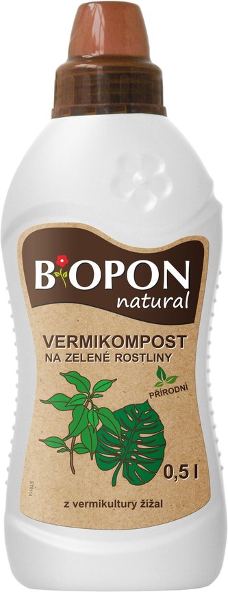 Bopon - Natural Vermikompost pro zelené rostliny 500 ml BROS