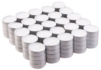 Svíčka čajová - bílá (100 ks)