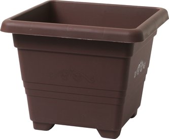 Obal čtyřhranný Begonia - čokoládový 40x40 cm