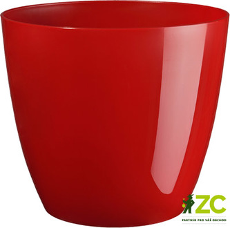 Obal Ella - lesklá červená (vánoční řada) 18 cm