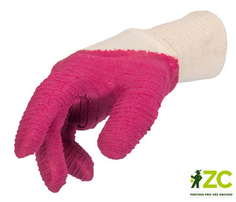 Rukavice na růže velikost č.8 / S růžové Stocker