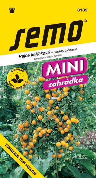 Rajče keř. převislé - Tumbling Tom yellow 10s - série MINI