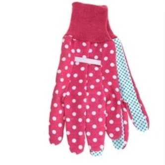 Zahradnické rukavice růžové L