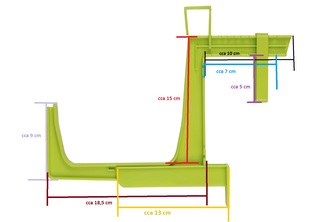 Držák na truhlík balkon Colore  ( Fantazie ) terakota